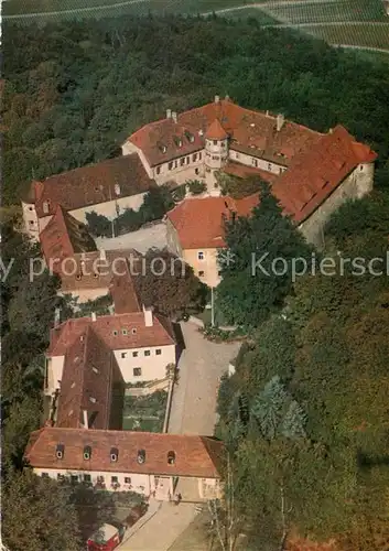 AK / Ansichtskarte Roedelsee Tagungs  und Bildungsstaette Schloss Schwanberg Fliegeraufnahme Roedelsee