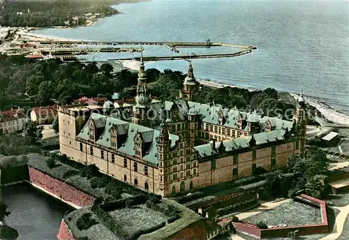 AK / Ansichtskarte Kronborg_Slot Schloss Fliegeraufnahme Kronborg Slot