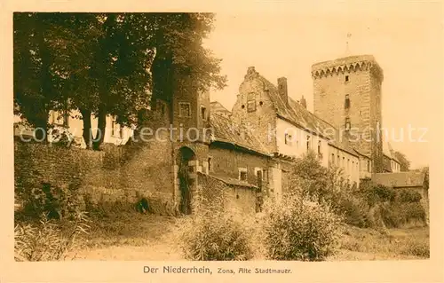 AK / Ansichtskarte Zons Alte Stadtmauer Zons