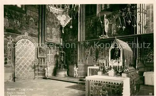AK / Ansichtskarte Praha_Prahy_Prague St Wenzelskapelle Praha_Prahy_Prague