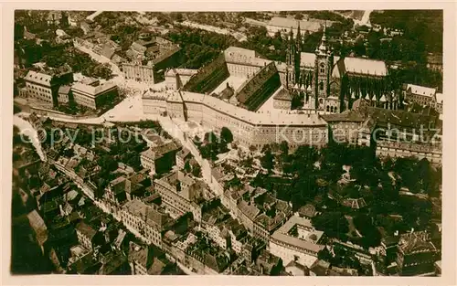AK / Ansichtskarte Praha_Prahy_Prague Hradcany S Malou Stranou Fliegeraufnahme Praha_Prahy_Prague