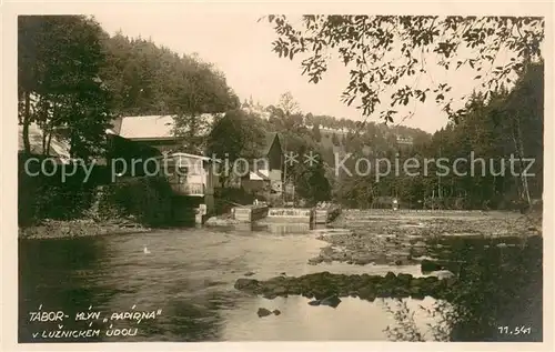 AK / Ansichtskarte Tabor_Czechia Mlyn Papirna v Luznickem udoli 