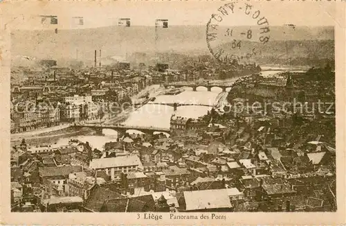 AK / Ansichtskarte Liege_Luettich Panorama des Ponts Liege Luettich