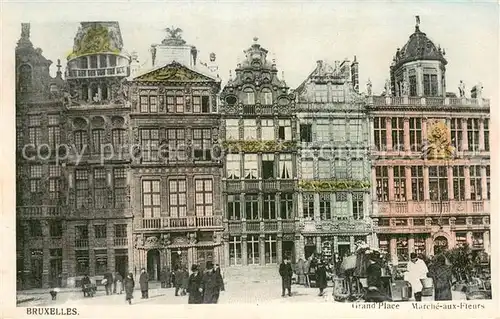 AK / Ansichtskarte Bruxelles_Bruessel Grand Place Marche aux Fleurs Bruxelles_Bruessel
