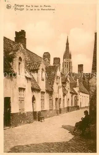 AK / Ansichtskarte Bruges_Brugge_Flandre Rue St Jean du Marais 