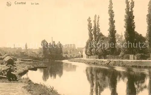 AK / Ansichtskarte Courtrai_Flandre La Lys Courtrai_Flandre