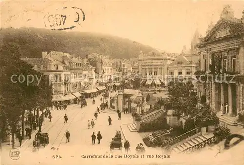 AK / Ansichtskarte Spa_Liege_Wallonie Carrefour de la rue Royale et rue Royale Spa_Liege_Wallonie