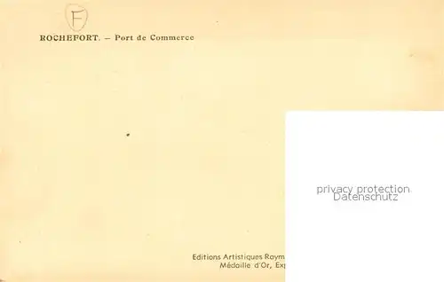 AK / Ansichtskarte Rochefort_17_Charente Maritime Port de Commerce 