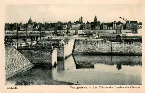 AK / Ansichtskarte Calais_62 Vue generale Ecluses des Bassins des Chasses 