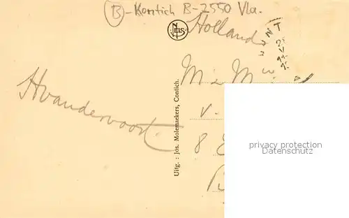 AK / Ansichtskarte Contich De Kerk Contich