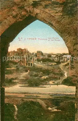 AK / Ansichtskarte Ypres_Ypern_Ieper Panorama des Ruines 