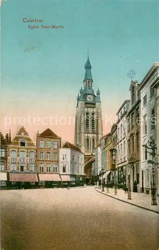 AK / Ansichtskarte Courtrai_Flandre Eglise Saint Martin Courtrai_Flandre