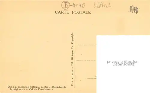 AK / Ansichtskarte Banneux Jardinet dans lavant cour de lhabitation de Mariette Beco la petite privilegiee de 12 ans Banneux