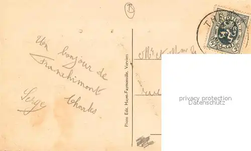 AK / Ansichtskarte Theux Ruines de Franchimont Les Trois Ecussons de la Porte d Entree Theux