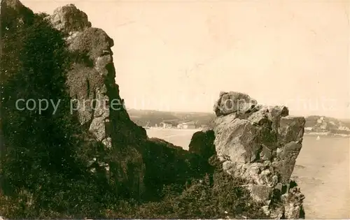 AK / Ansichtskarte Perros Guirec Rocher du Diable Feldpost Perros Guirec
