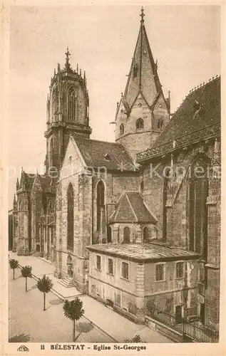 AK / Ansichtskarte Selestat_67_Schlettstast Eglise Saint Georges 