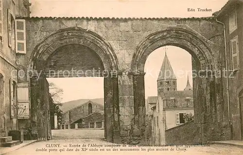 AK / Ansichtskarte Cluny Entree de l Abbaye XIe siecle Cluny