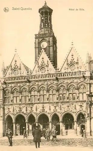 AK / Ansichtskarte Saint Quentin_02 Hotel de Ville Rathaus 