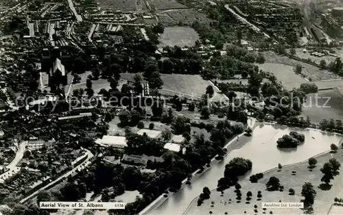 AK / Ansichtskarte St_Albans Aerial view St_Albans