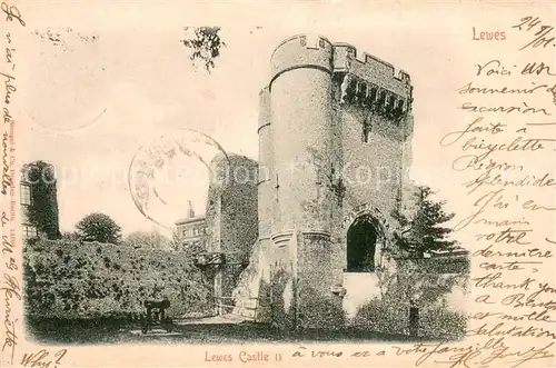AK / Ansichtskarte Lewes_East_Sussex Castle 