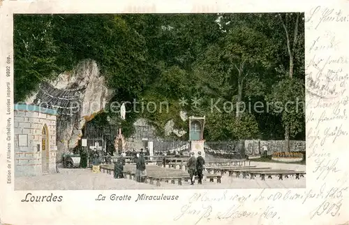 AK / Ansichtskarte Lourdes_Hautes_Pyrenees La Grotte Miraculeuse Lourdes_Hautes_Pyrenees