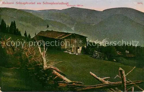 AK / Ansichtskarte Schnepfenried_Elsass Melkerei am Schnepfenriedkopf Vogesen Schnepfenried Elsass