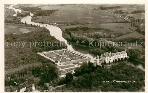 AK / Ansichtskarte Chenonceaux_Indre_et_Loire Chateau vue aerienne Chenonceaux_Indre