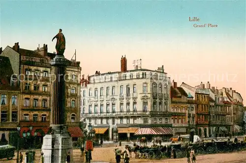 AK / Ansichtskarte Lille_Nord Grand  Place Monument Lille_Nord