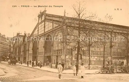 AK / Ansichtskarte Paris_75 Marche du Temple 
