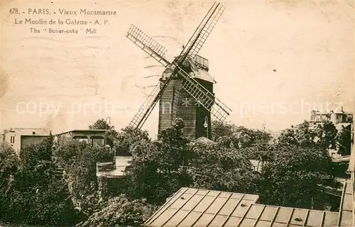 AK / Ansichtskarte Vieux_Montmartre Moulin de la Galette Vieux Montmartre