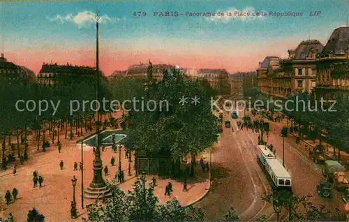 AK / Ansichtskarte Paris_75 Panorama de la Place de la Republique 