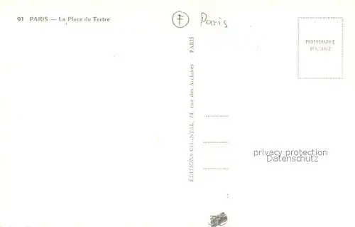 AK / Ansichtskarte Paris_75 Place du Tertre 