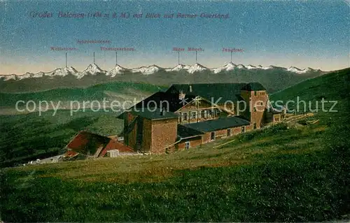 AK / Ansichtskarte Grosser_Belchen_Grand_Ballon_Vogesen mit Blick auf Berner Oberland Alpen 