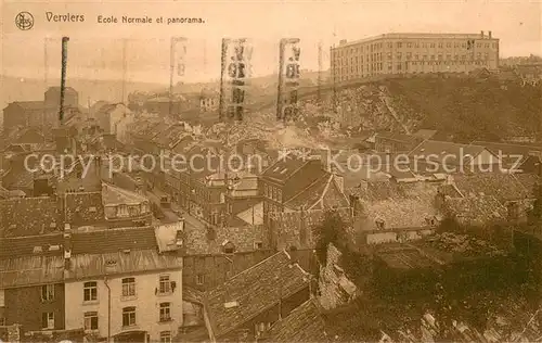 AK / Ansichtskarte Verviers_Liege_Wallonie Ecole Normale et panorama Verviers_Liege_Wallonie
