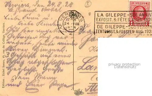 AK / Ansichtskarte Verviers_Liege_Wallonie Ecole Normale et panorama Verviers_Liege_Wallonie