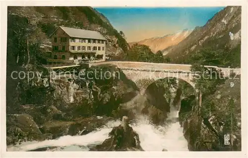 AK / Ansichtskarte Cauterets_65 Hotel du Pont d Espagne et le pont 