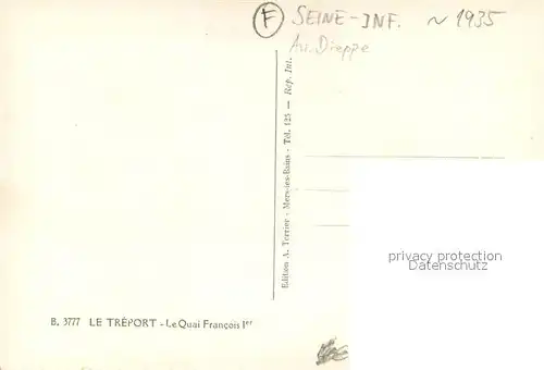 AK / Ansichtskarte Le_Treport_76 Quai Francois Ier 