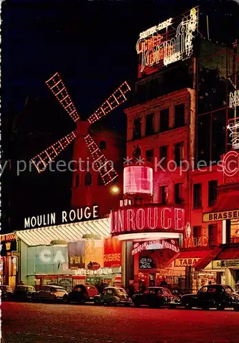 AK / Ansichtskarte Paris_75 Moulin Rouge la nuit 