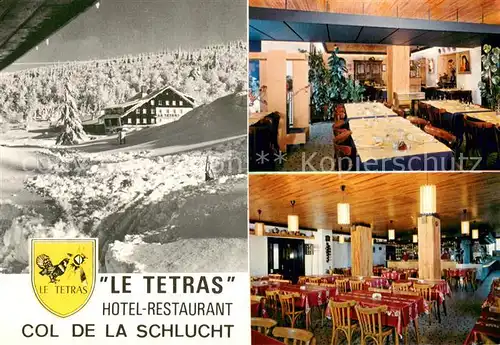 AK / Ansichtskarte Col_de_la_Schlucht Le Tetras Hotel Restaurant en hiver Col_de_la_Schlucht