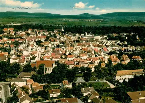 AK / Ansichtskarte Donaueschingen im Schwarzwald Fliegeraufnahme Donaueschingen