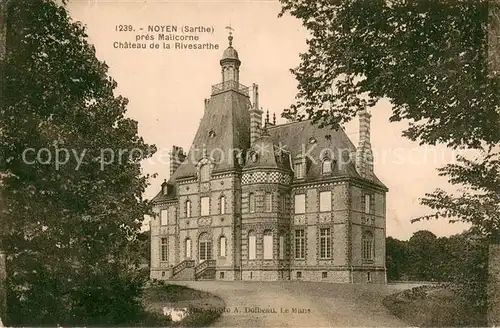 AK / Ansichtskarte Noyen sur Sarthe Chateau de la Rivesarthe pres Malicorne Noyen sur Sarthe