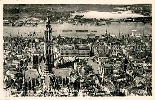 AK / Ansichtskarte Antwerpen_Anvers Vue aerienne Cathedrale Grand Place  Antwerpen Anvers