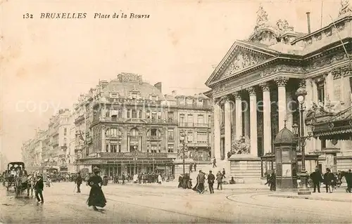 AK / Ansichtskarte Bruxelles_Bruessel Place de la Bourse Bruxelles_Bruessel