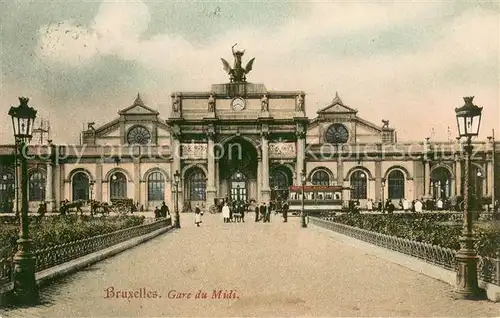 AK / Ansichtskarte Bruxelles_Bruessel Gare du Midi Bruxelles_Bruessel