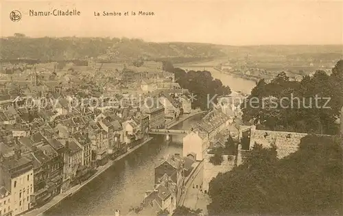 AK / Ansichtskarte Namur_sur_Meuse Citadelle La Sambre et la Meuse Namur_sur_Meuse