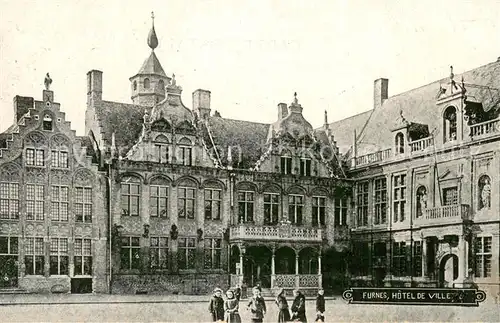 AK / Ansichtskarte Furnes_Flandre Hotel de Ville Furnes_Flandre