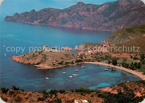 AK / Ansichtskarte Girolata Panorama de l ile vue aerienne Girolata