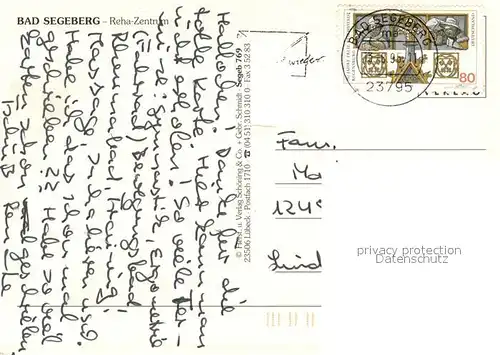 AK / Ansichtskarte Bad_Segeberg Reha Zentrum Bad_Segeberg