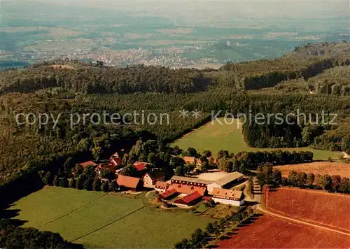 AK / Ansichtskarte St_Johann_Wuerttemberg Gestuetsgasthof St. Johann Fliegeraufnahme St_Johann_Wuerttemberg