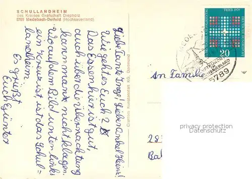 AK / Ansichtskarte Deifeld Schullandheim des Kreises Grafschaft Diepholz Panorama Deifeld
